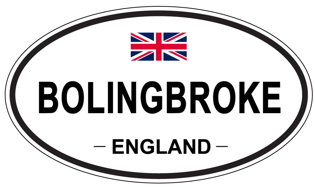 BOLINGBROKE, ENGLAND - Oval Sticker
