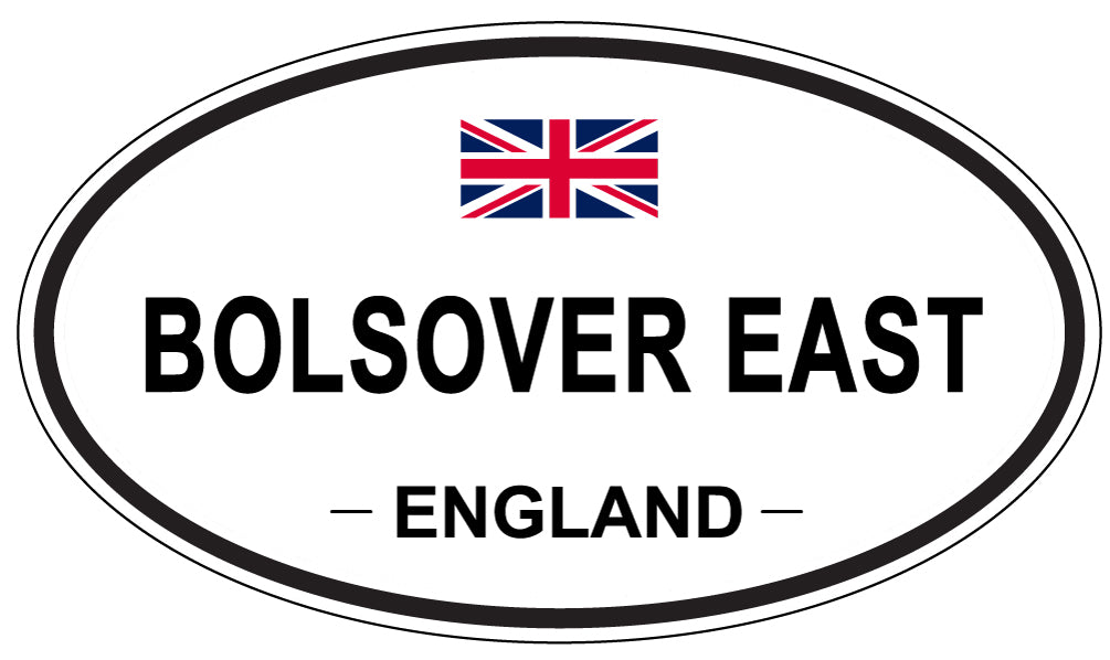 BOLSOVER EAST, ENGLAND - Oval Sticker
