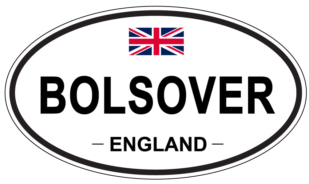 BOLSOVER, ENGLAND - Oval Sticker