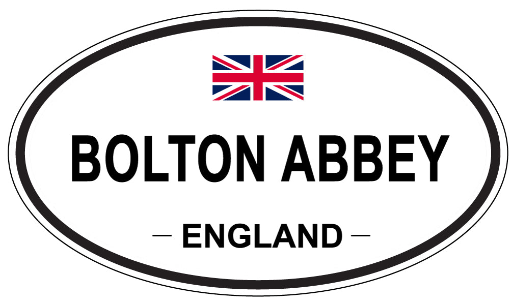 BOLTON ABBEY, ENGLAND - Oval Sticker