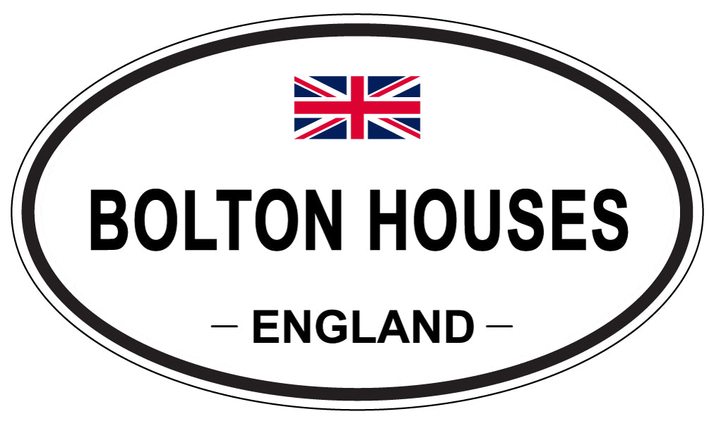 BOLTON HOUSES, England - Oval Magnet
