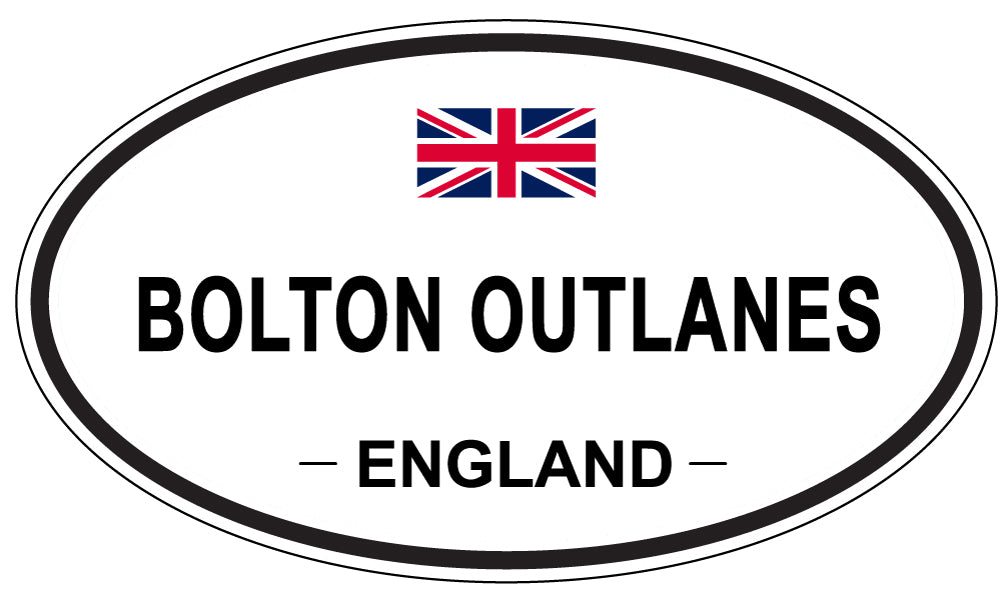 BOLTON OUTLANES, ENGLAND - Oval Sticker