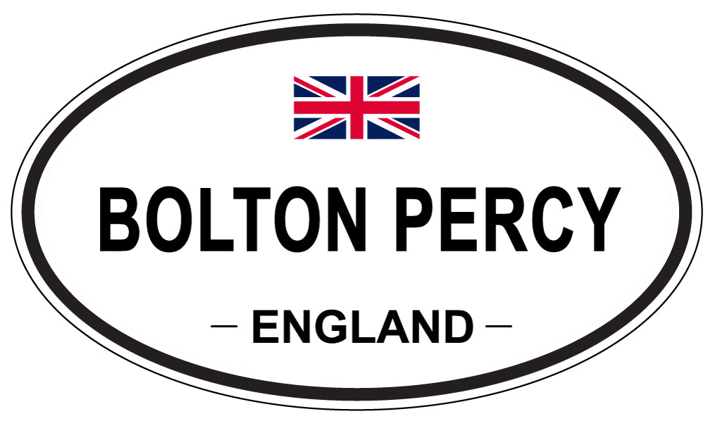 BOLTON PERCY, ENGLAND - Oval Sticker
