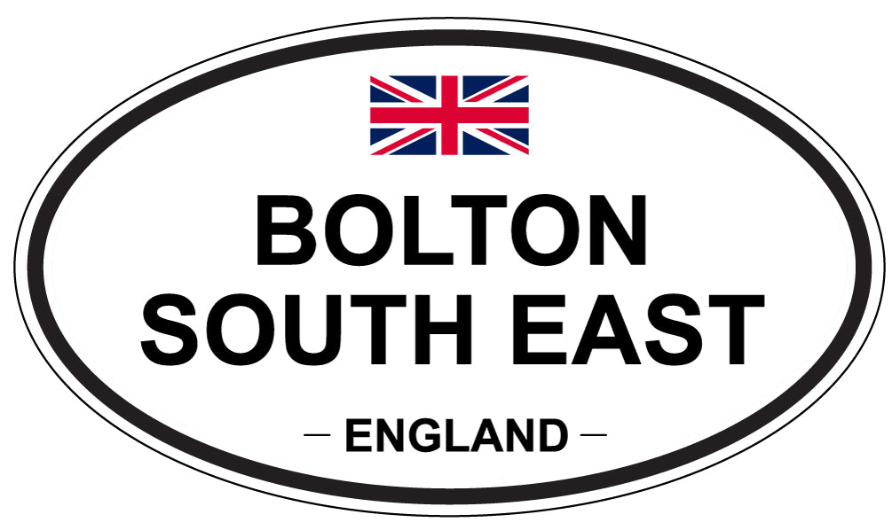BOLTON SOUTH EAST, ENGLAND - Oval Sticker