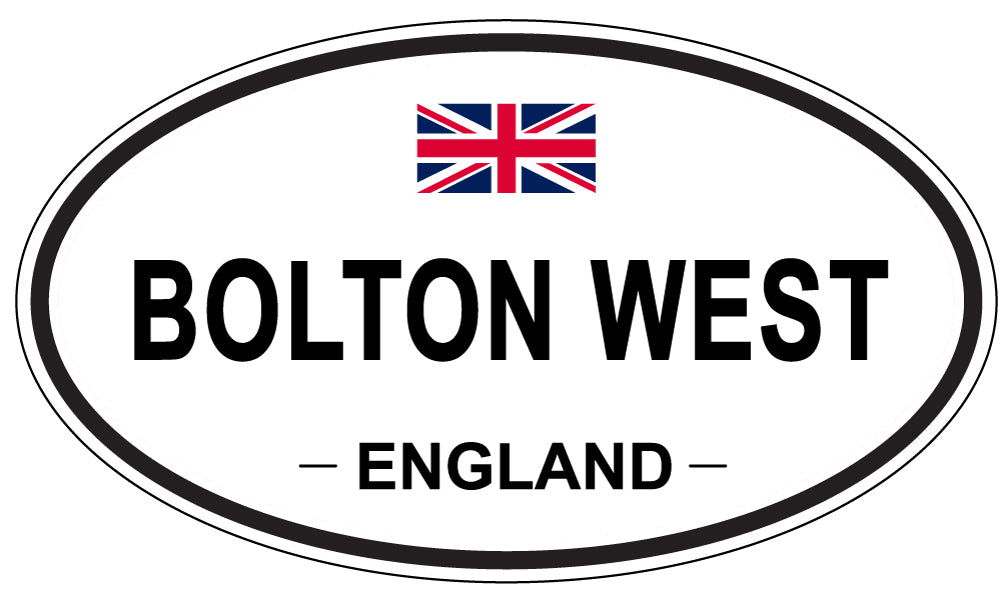 BOLTON WEST, ENGLAND - Oval Sticker