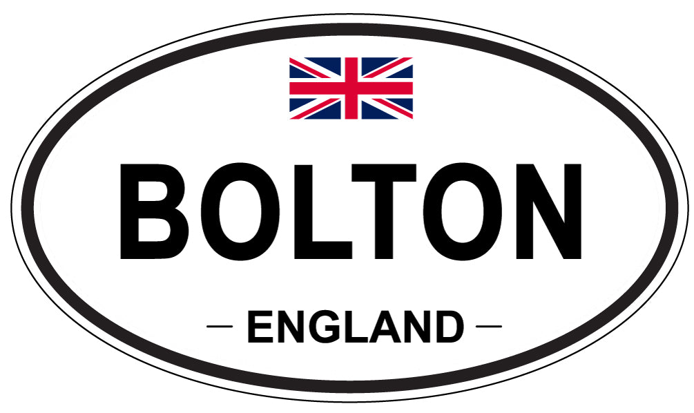 BOLTON, ENGLAND - Oval Sticker