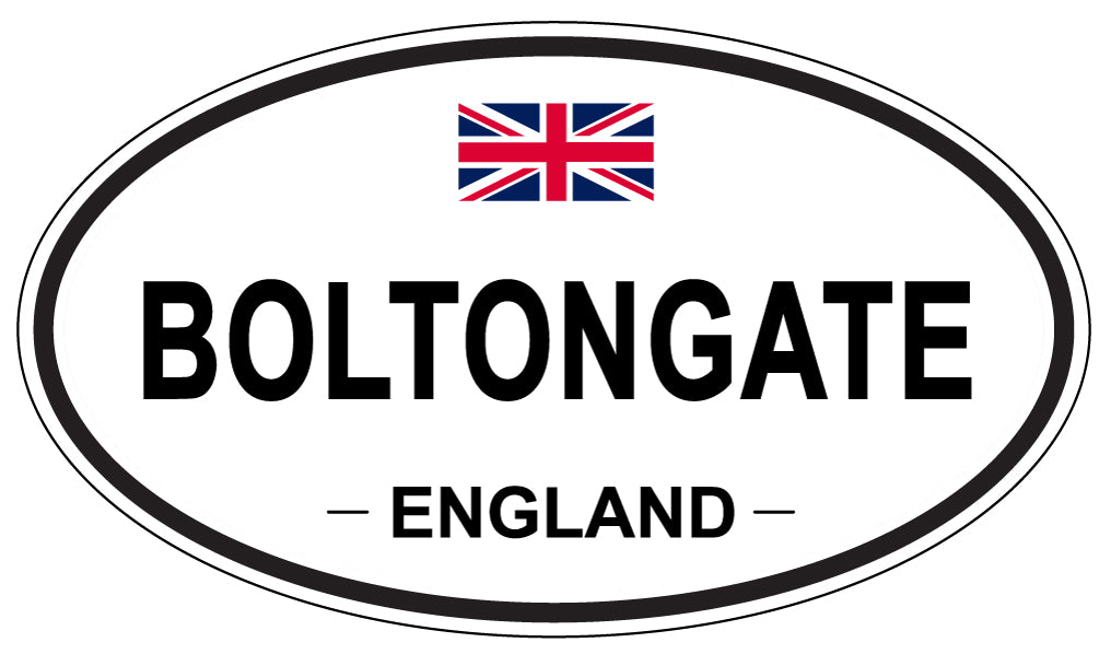 BOLTONGATE, ENGLAND - Oval Sticker