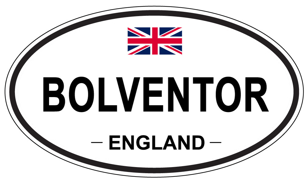 BOLVENTOR, ENGLAND - Oval Sticker