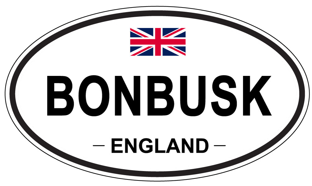 BONBUSK, ENGLAND - Oval Sticker