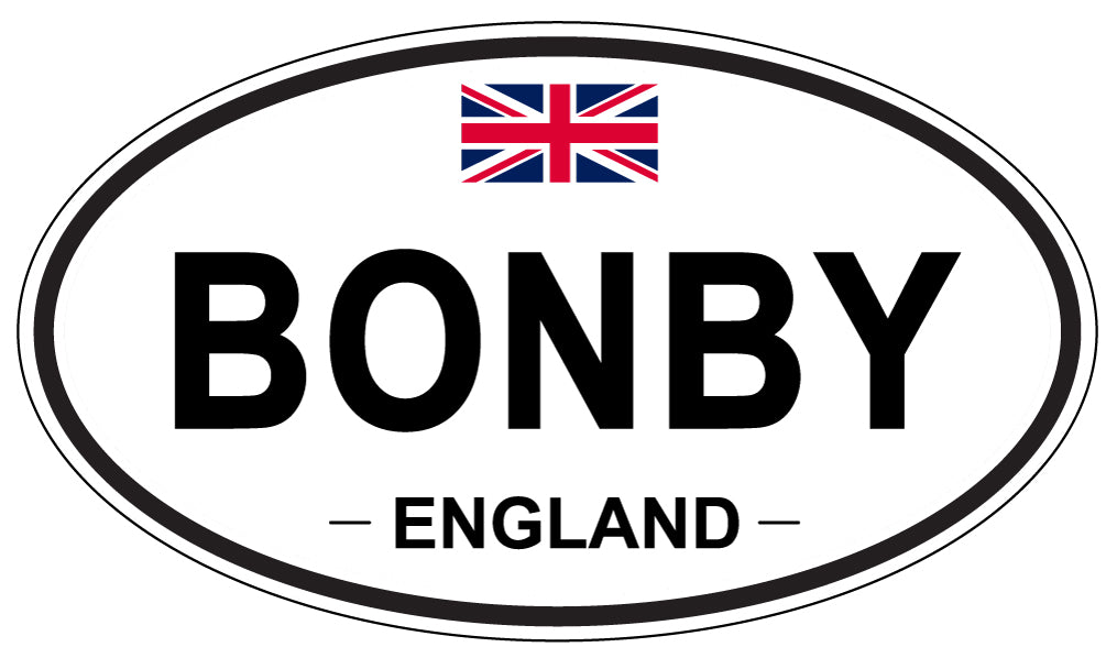 BONBY, ENGLAND - Oval Sticker