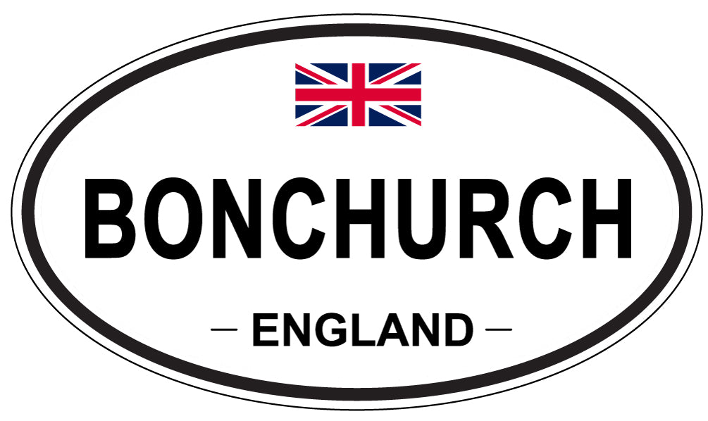 BONCHURCH, ENGLAND - Oval Sticker