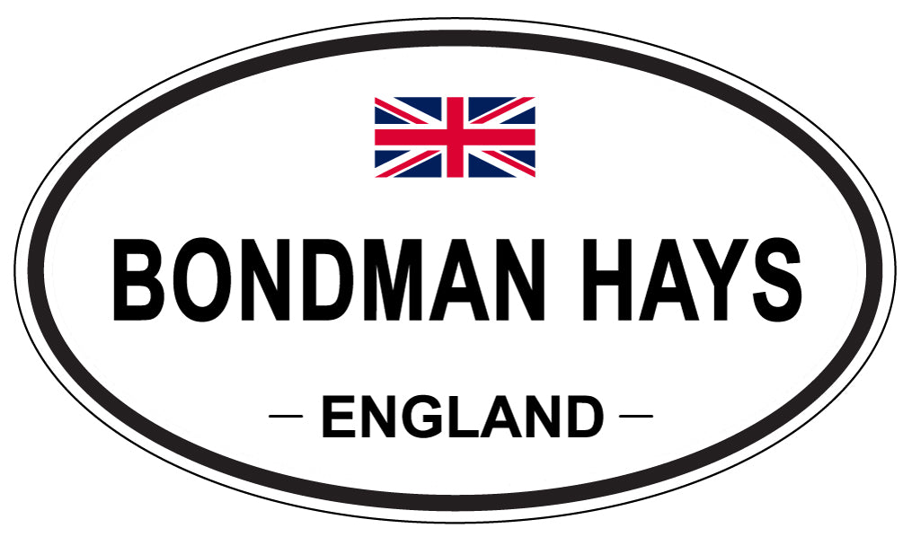 BONDMAN HAYS, England - Oval Magnet