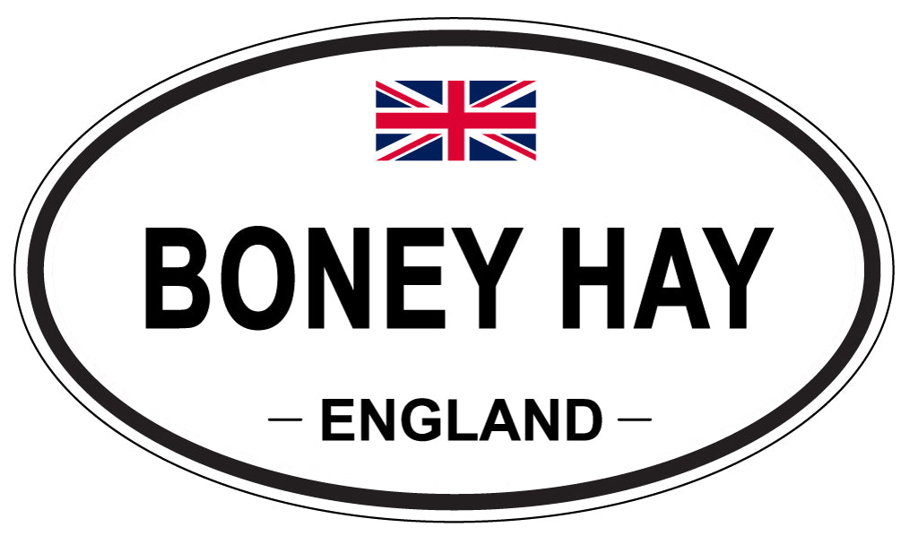 BONEY HAY, ENGLAND - Oval Sticker