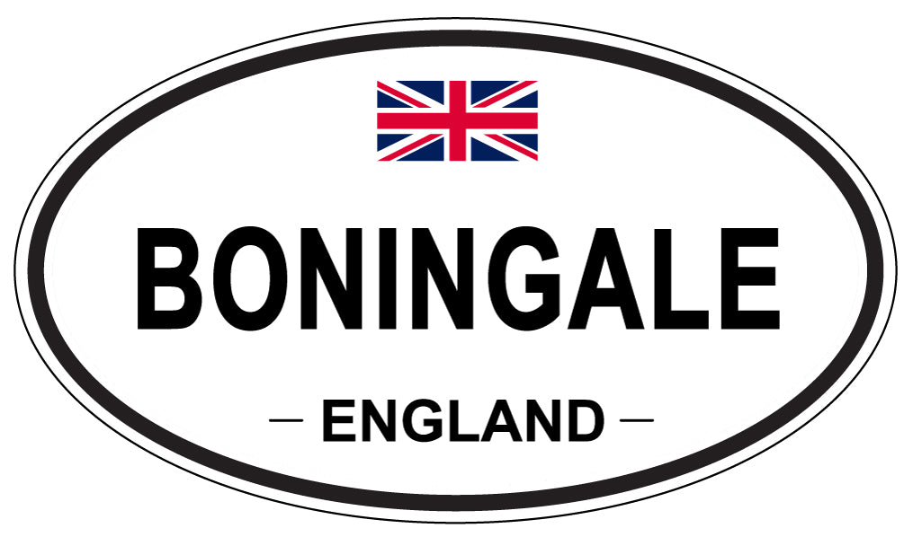 BONINGALE, England - Oval Magnet