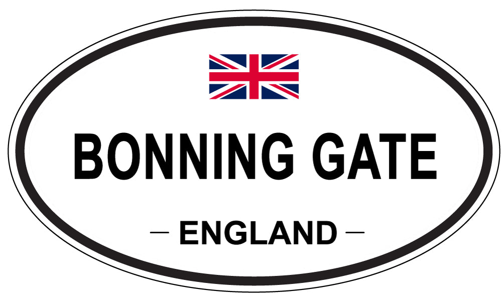 BONNING GATE, England - Oval Magnet