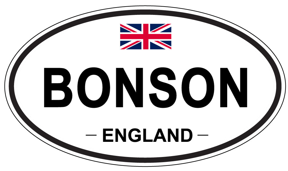 BONSON, England - Oval Magnet