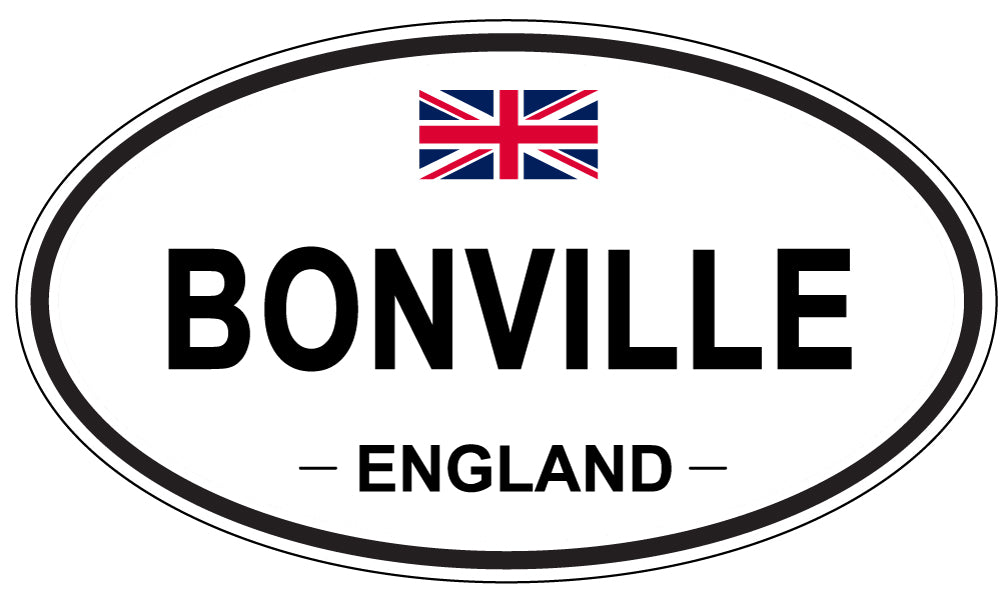BONVILLE, ENGLAND - Oval Sticker