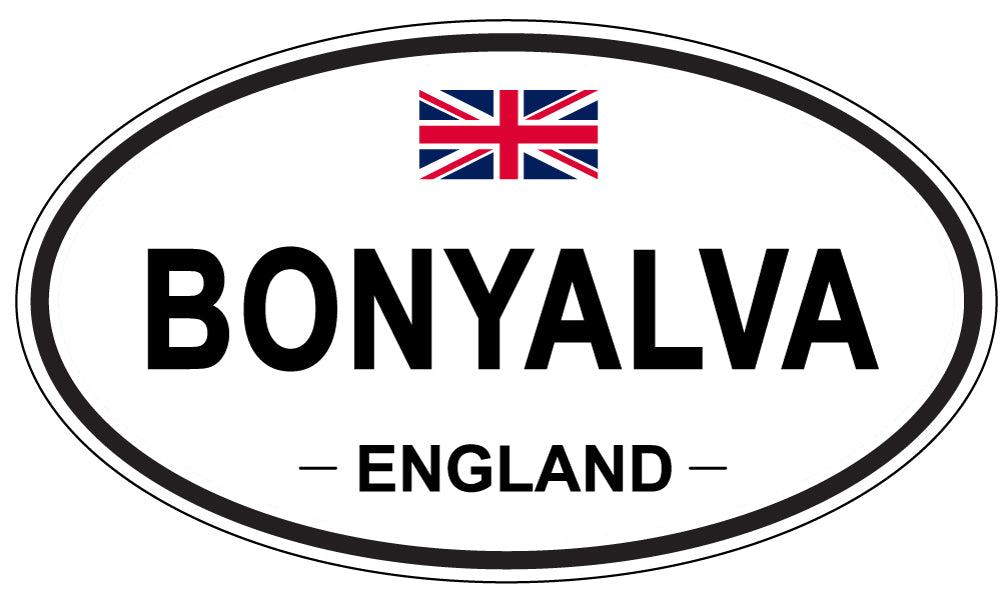 BONYALVA, ENGLAND - Oval Sticker