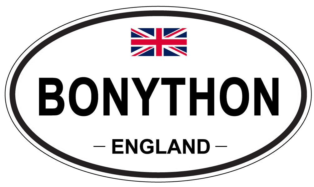BONYTHON, ENGLAND - Oval Sticker