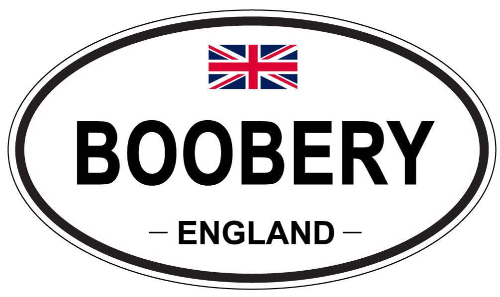 BOOBERY, England - Oval Magnet