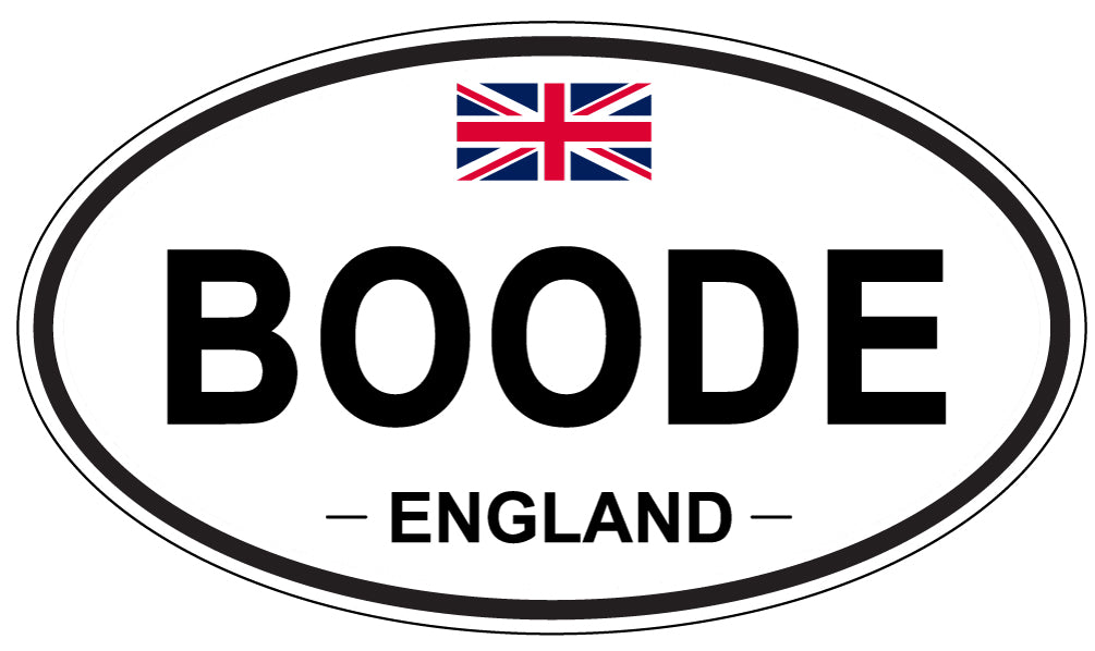 BOODE, England - Oval Magnet