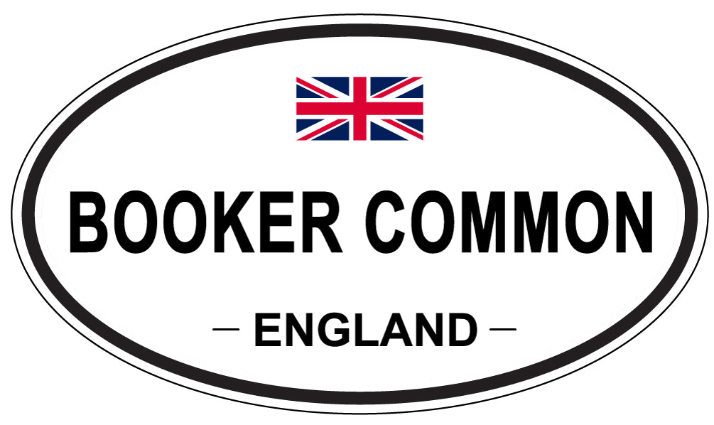 BOOKER COMMON, ENGLAND - Oval Sticker