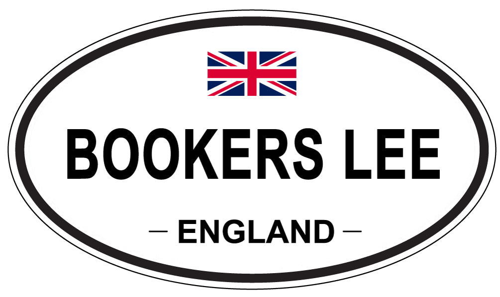 BOOKERS LEE, ENGLAND - Oval Sticker