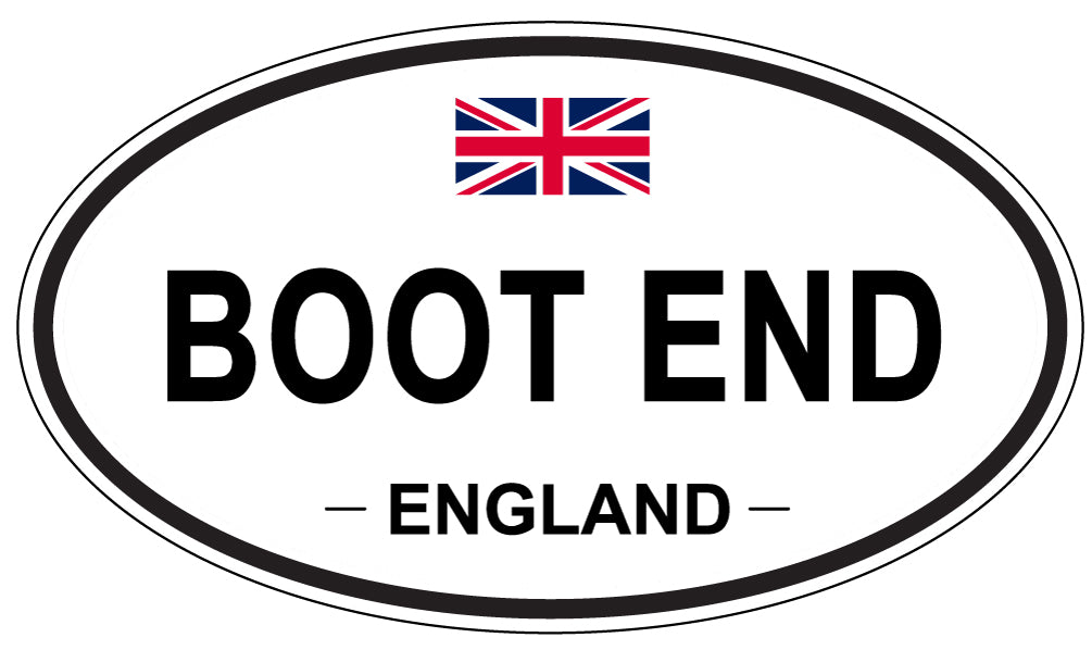 BOOT END, England - Oval Magnet