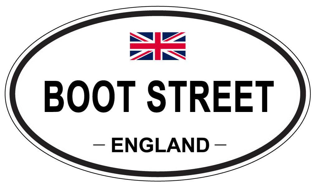 BOOT STREET, England - Oval Magnet