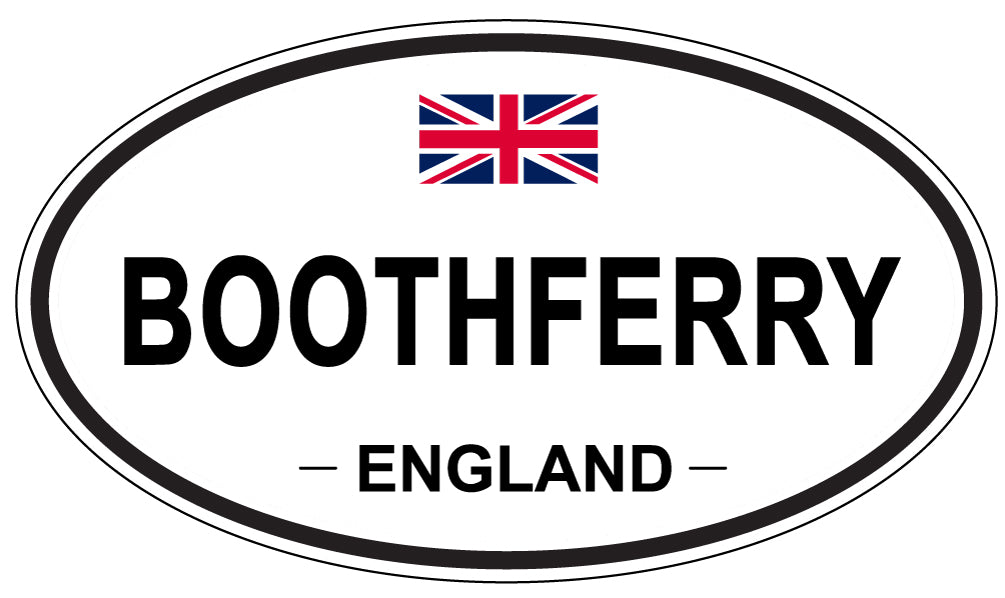 BOOTHFERRY, ENGLAND - Oval Sticker