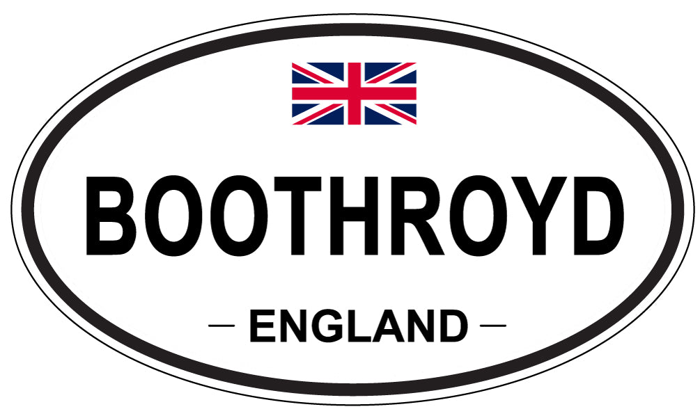 BOOTHROYD, England - Oval Magnet