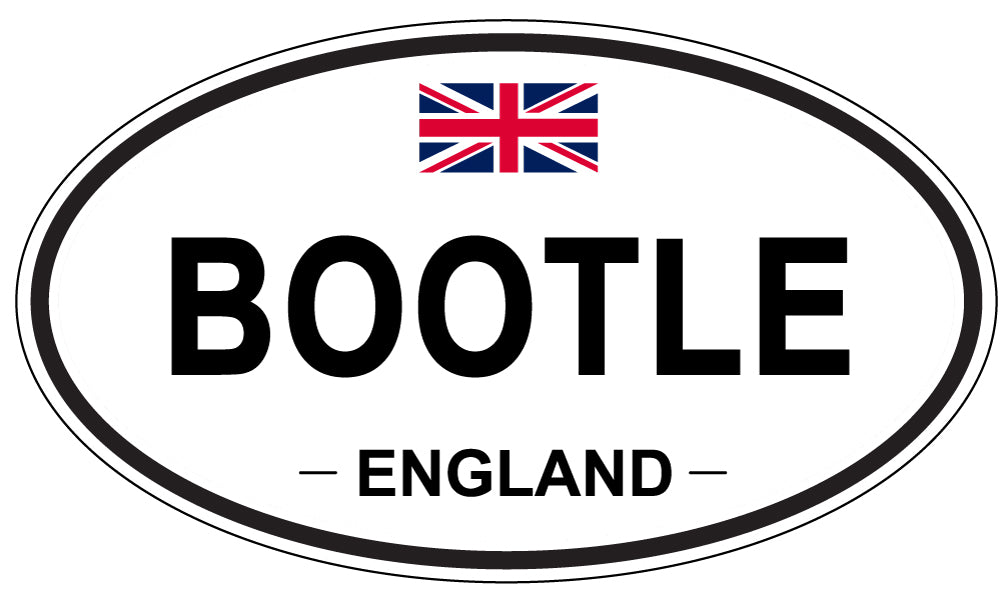BOOTLE, ENGLAND - Oval Sticker