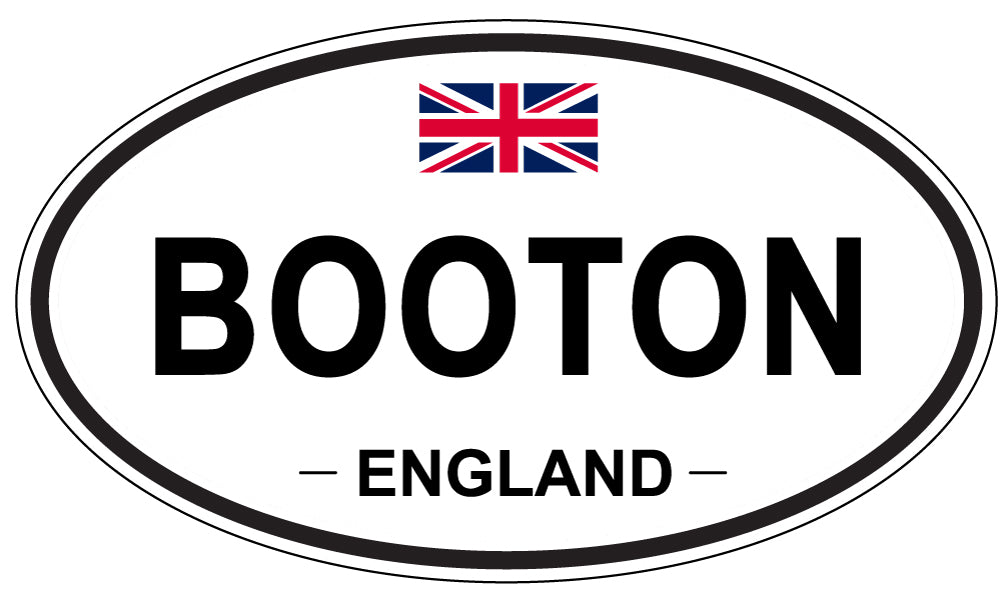 BOOTON, ENGLAND - Oval Sticker