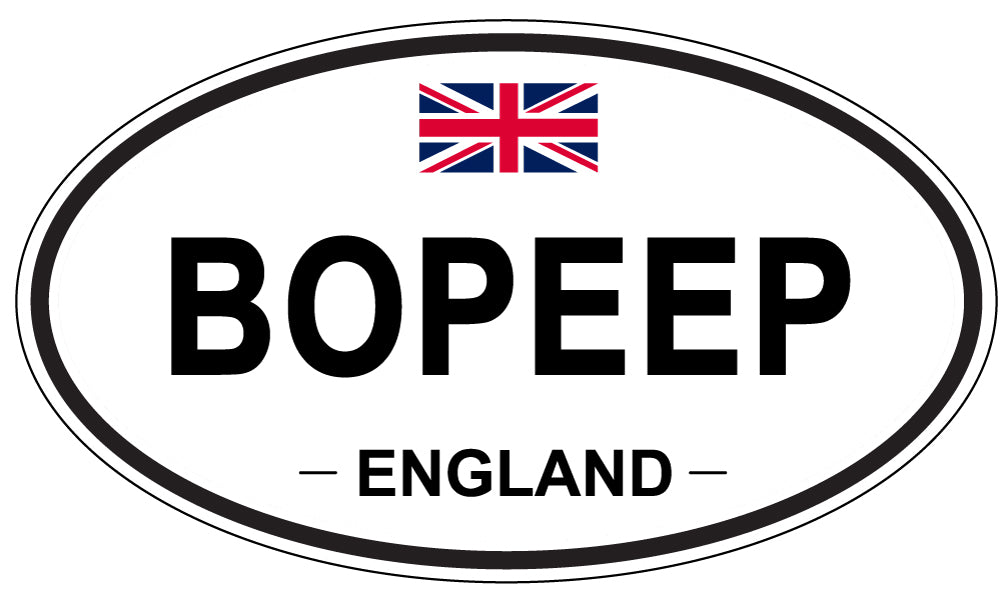 BOPEEP, England - Oval Magnet