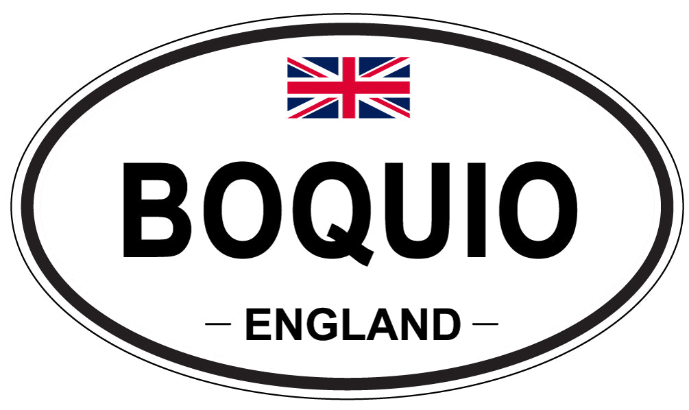 BOQUIO, ENGLAND - Oval Sticker