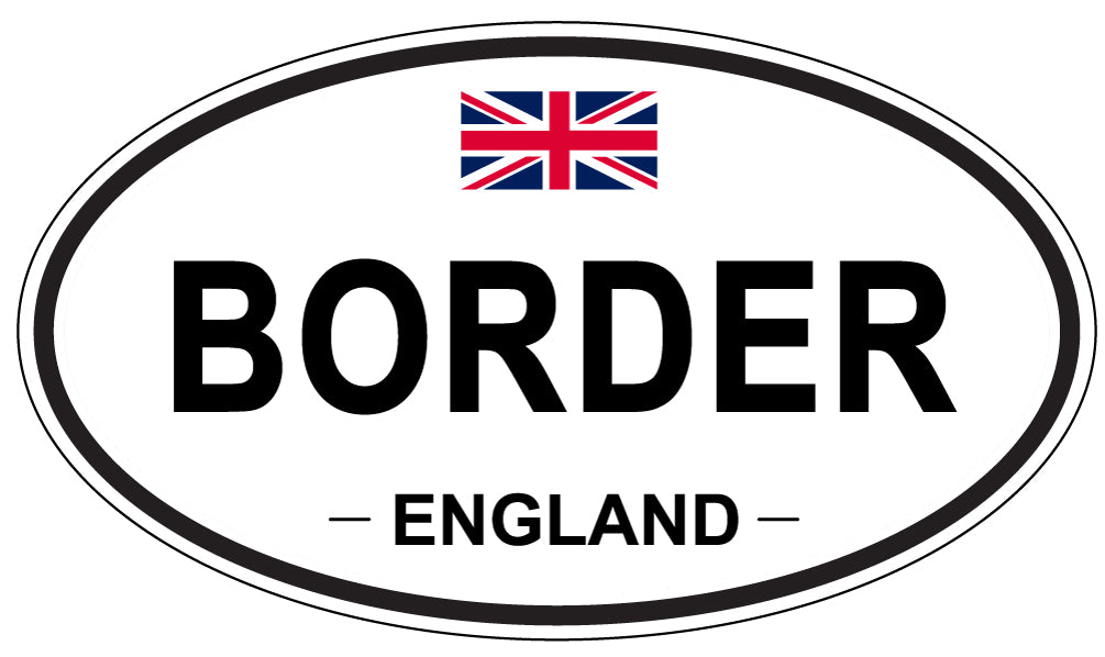 BORDER, England - Oval Magnet