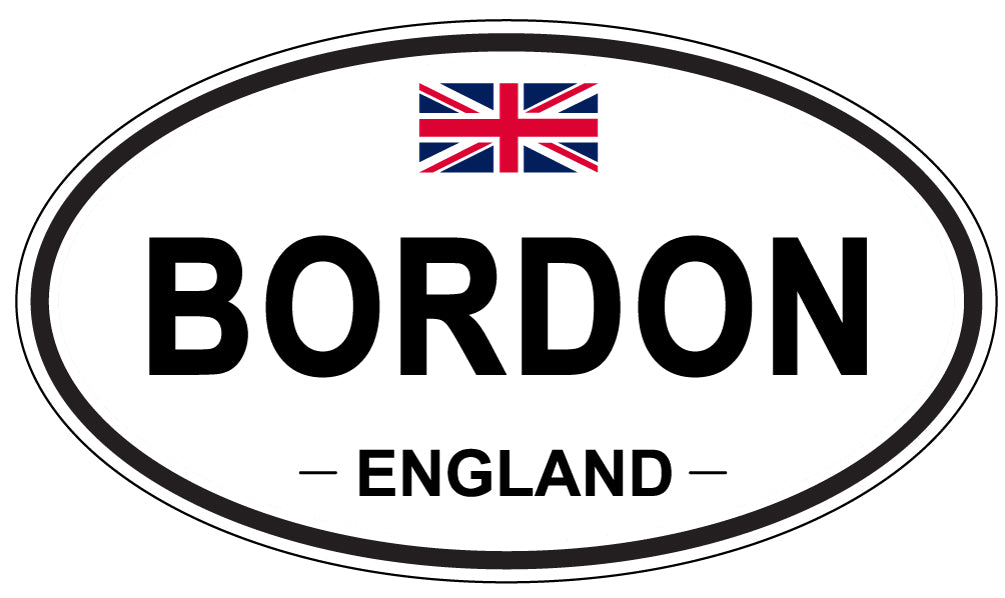 BORDON, England - Oval Magnet