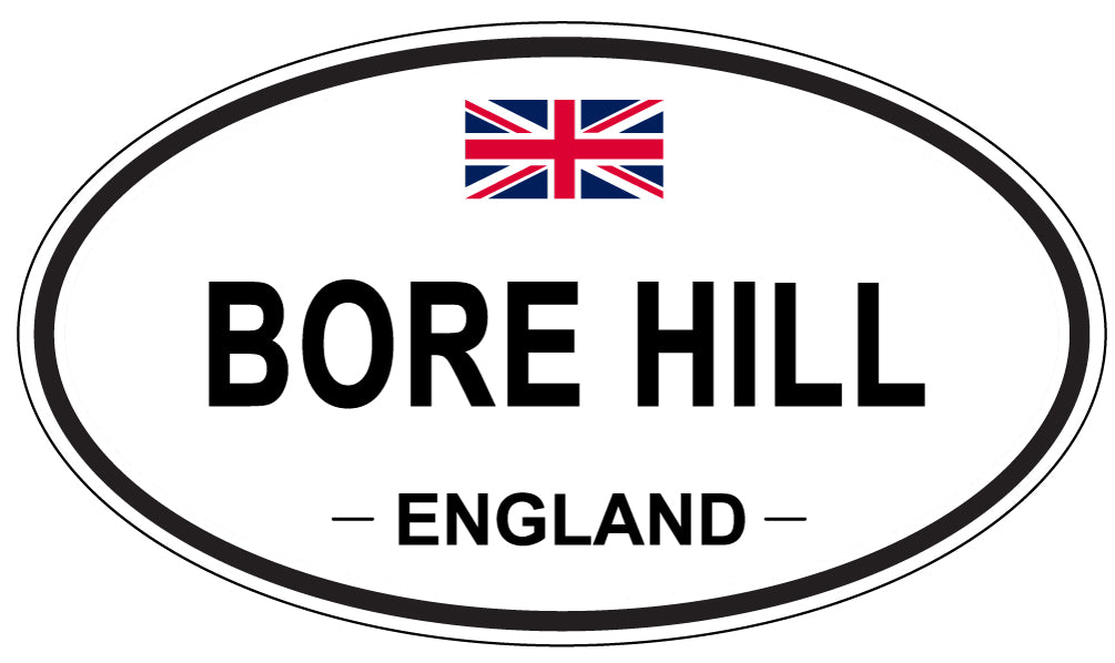 BORE HILL, ENGLAND - Oval Sticker