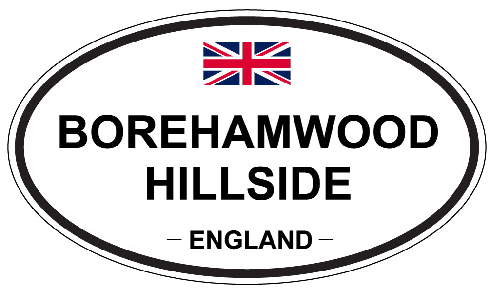 BOREHAMWOOD HILLSIDE, England - Oval Magnet