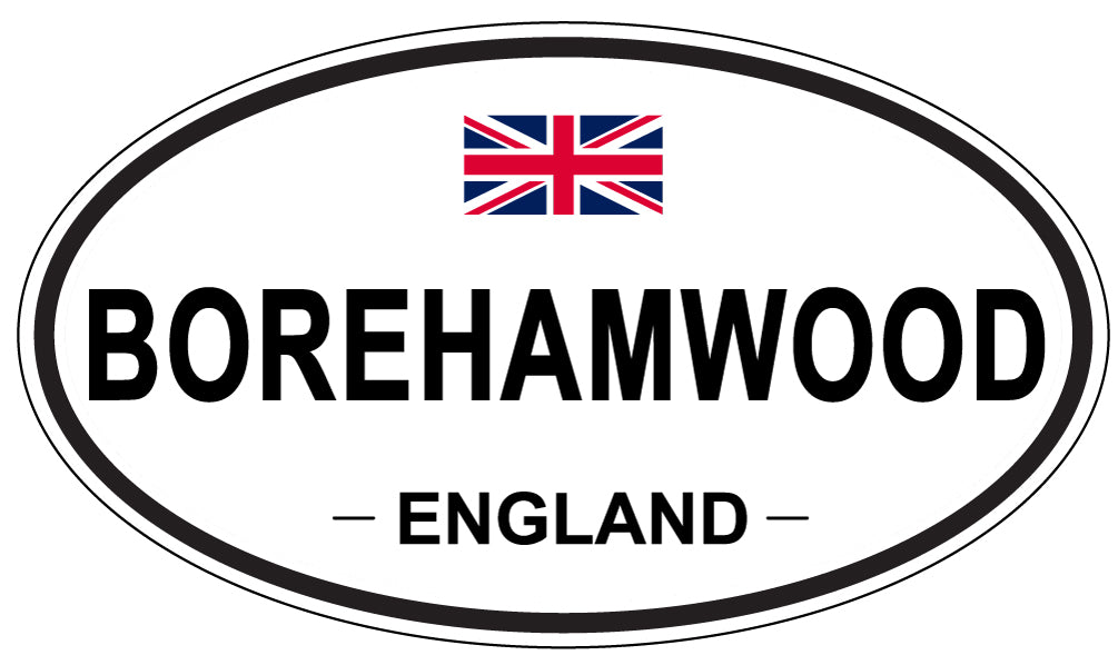 BOREHAMWOOD, ENGLAND - Oval Sticker