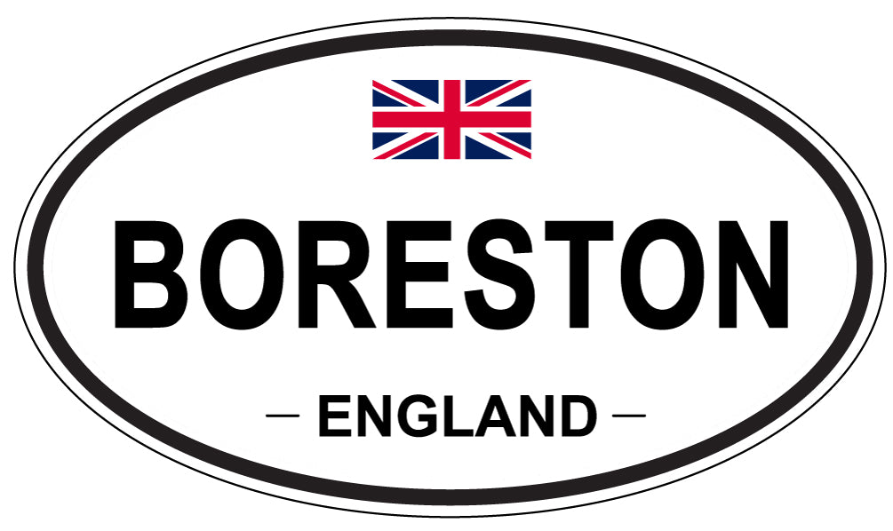 BORESTON, England - Oval Magnet
