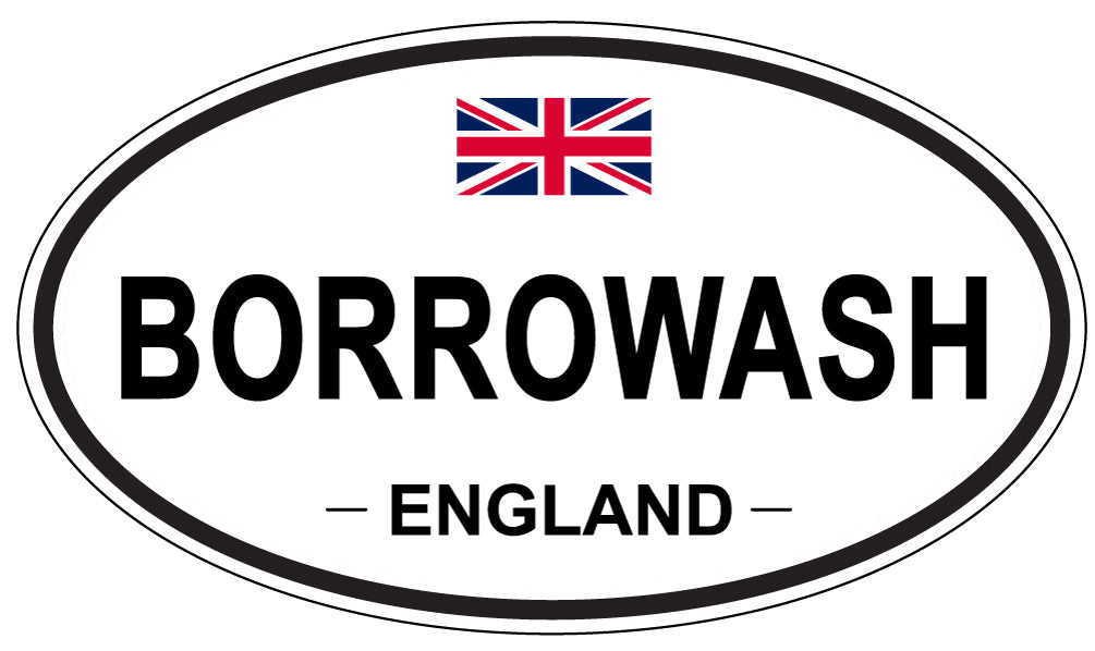 BORROWASH, England - Oval Magnet