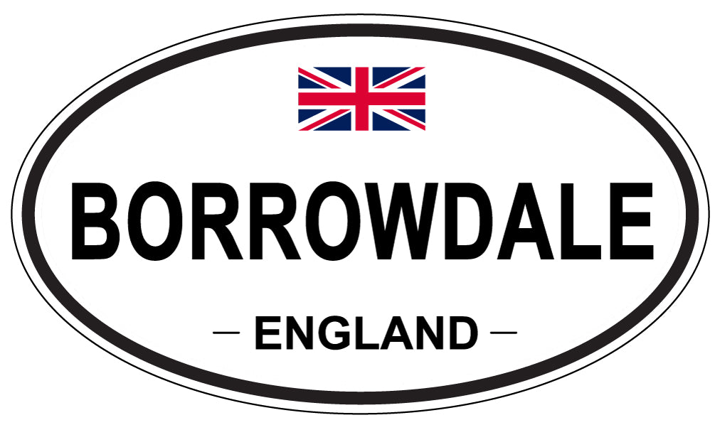 BORROWDALE, England - Oval Magnet