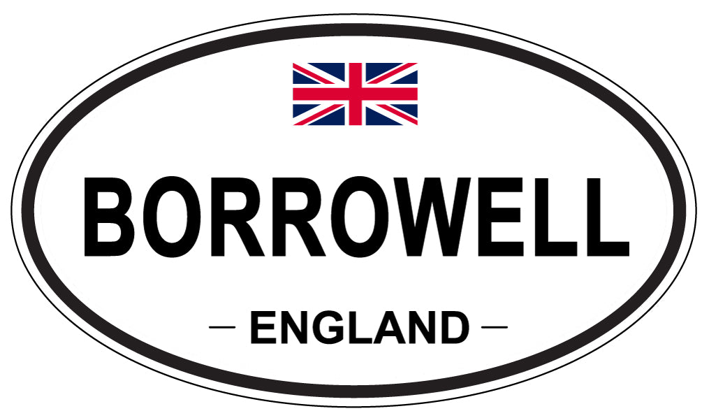 BORROWELL, England - Oval Magnet