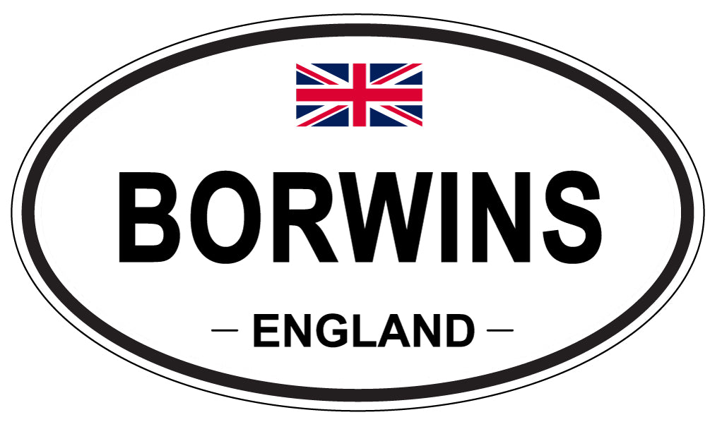 BORWINS, England - Oval Magnet