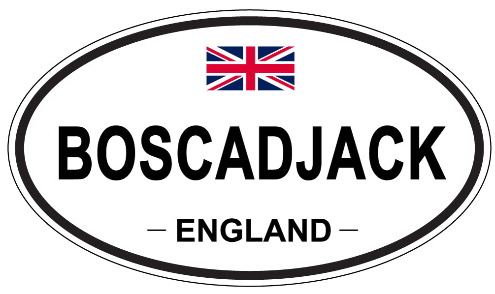 BOSCADJACK, ENGLAND - Oval Sticker