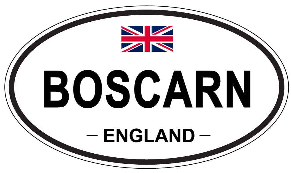 BOSCARN, ENGLAND - Oval Sticker