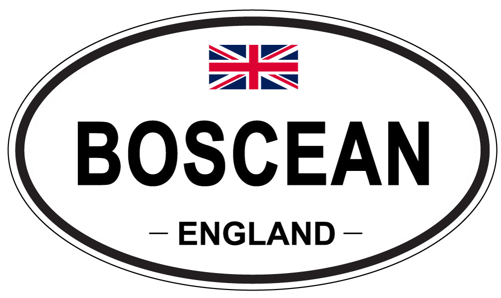 BOSCEAN, ENGLAND - Oval Sticker