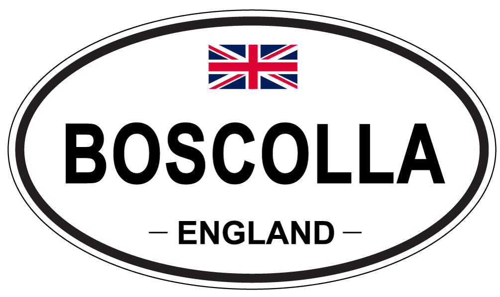 BOSCOLLA, ENGLAND - Oval Sticker