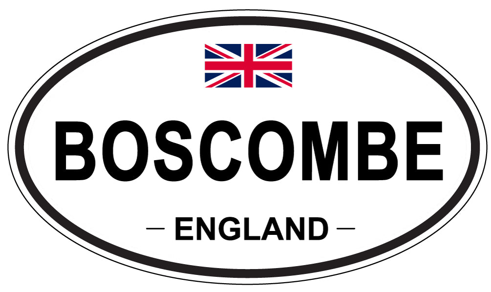BOSCOMBE, ENGLAND - Oval Sticker